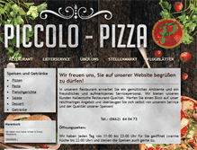 Tablet Screenshot of pizza-piccolo.at